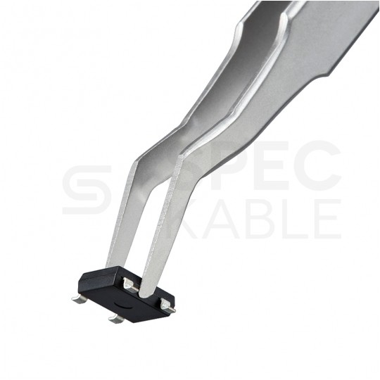 Pinceta precyzyjna do komponentów SMD 120mm zagięta KNIPEX 92 01 02