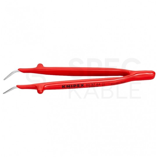 Pinceta precyzyjna uniwersalna 148mm zagięta izolowana VDE 1kV dla elektryka KNIPEX 92 37 64