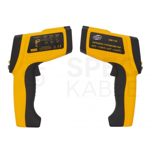 Pirometr GM1150 bezdotykowy termometr laserowy [-30 ÷ +1150°C] z regulacją emisyjności BENETECH