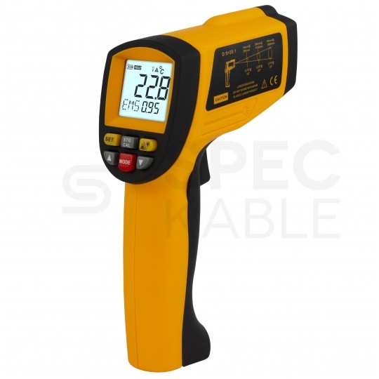 Pirometr GM1150 bezdotykowy termometr laserowy [-30 ÷ +1150°C] z regulacją emisyjności BENETECH