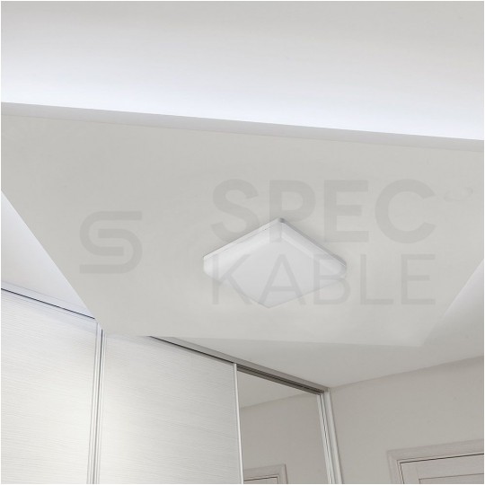 Plafon kwadratowy natynkowy LED 25W 2500lm 3000K IP44 biały barwa WW biała ciepła V-TAC SAMSUNG VT-8066SQ 3 LATA GWARANCJI