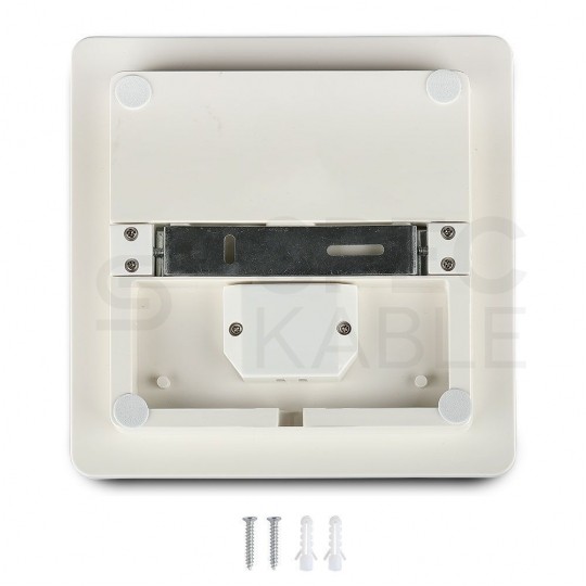 Plafon kwadratowy natynkowy LED 25W 2500lm 3000K IP44 biały barwa WW biała ciepła V-TAC SAMSUNG VT-8066SQ 3 LATA GWARANCJI