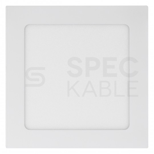 Plafon kwadratowy podtynkowy LED 12W 850lm 4000K barwa NW biała neutralna biały BOWI