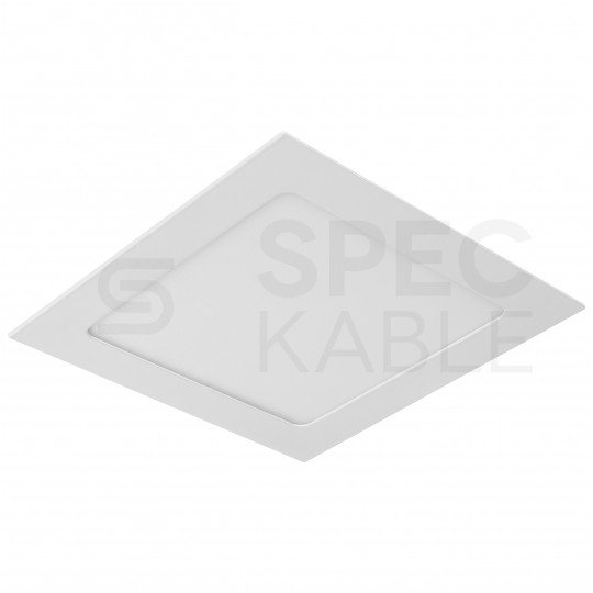 Plafon kwadratowy podtynkowy LED 12W 850lm 4000K barwa NW biała neutralna biały BOWI