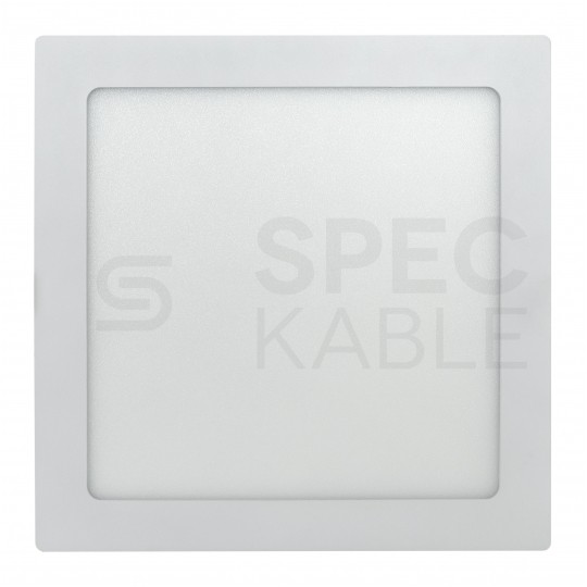 Plafon kwadratowy podtynkowy LED 18W 1350lm 4000K barwa NW biała neutralna biały BOWI