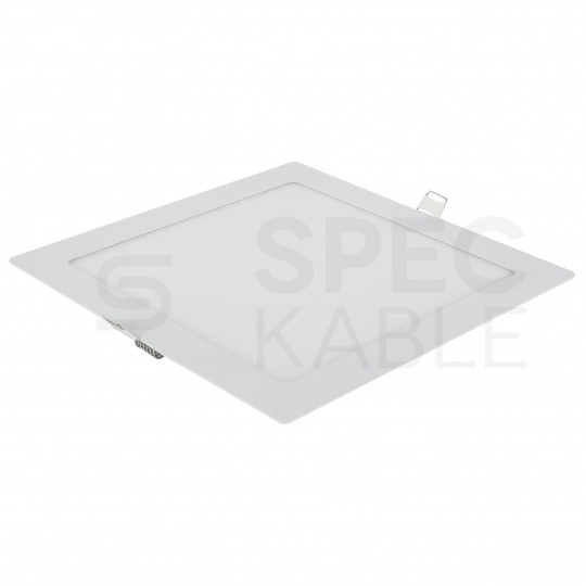 Plafon kwadratowy podtynkowy LED 18W 1350lm 4000K barwa NW biała neutralna biały BOWI