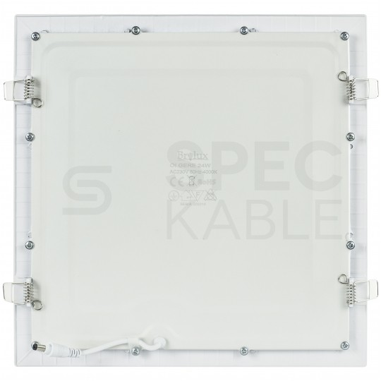 Plafon kwadratowy podtynkowy LED 24W 2000lm 4000K barwa NW biała neutralna biały BOWI