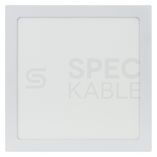 Plafon kwadratowy podtynkowy LED 24W 2000lm 4000K barwa NW biała neutralna biały BOWI