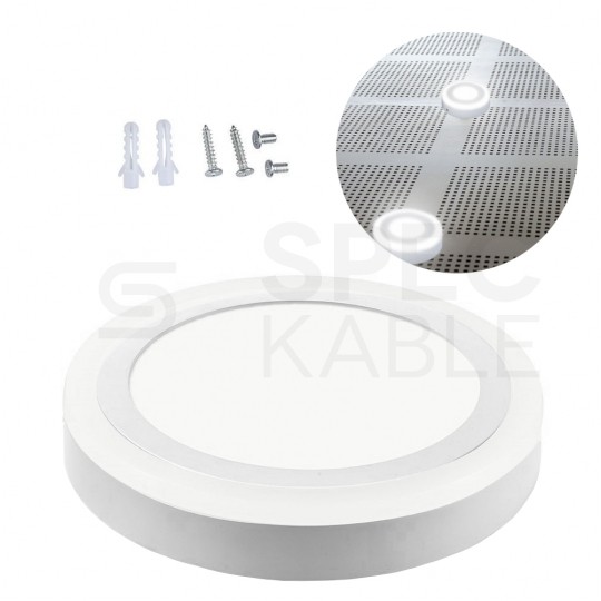 Plafon okrągły natynkowy LED 15W 1500lm 3000K IP20 biała barwa ciepła WW biały V-TAC VT-1509RD