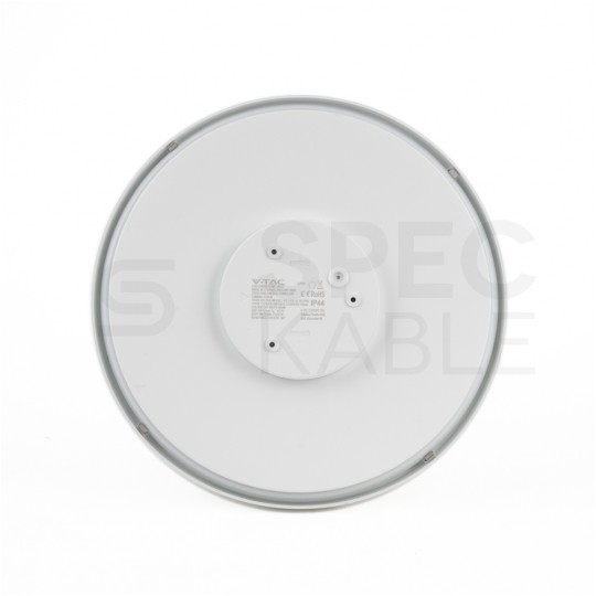 Plafon okrągły natynkowy LED 18W 1800lm 4000K IP44 biały barwa NW biała neutralna z mikrofalowym czujnikiem ruchu biały V-TAC VT-8618S-W-RD