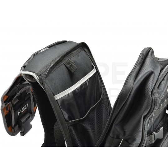 Plecak narzędziowy monterski ze wzmocnieniem 600D udźwig 15kg, 18+4 kieszeni NEO 84-304