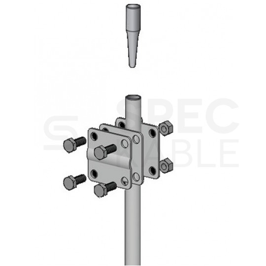 Pobijak bezgwintowy ocynkowany do wbijania uziomów