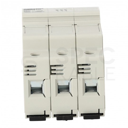 Podstawa bezpiecznikowa 25A 3-biegunowa 3P (1000V DC) 3-modułowa na wkładki 10x38mm ONESTO