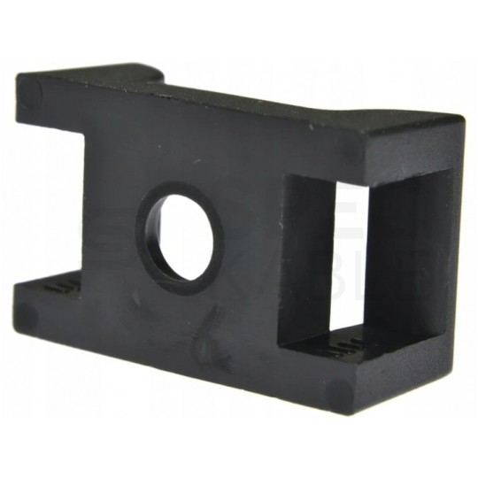 Podstawki montażowe przykręcane 22x16mm czarne Elcan 20szt. do opasek zaciskowych