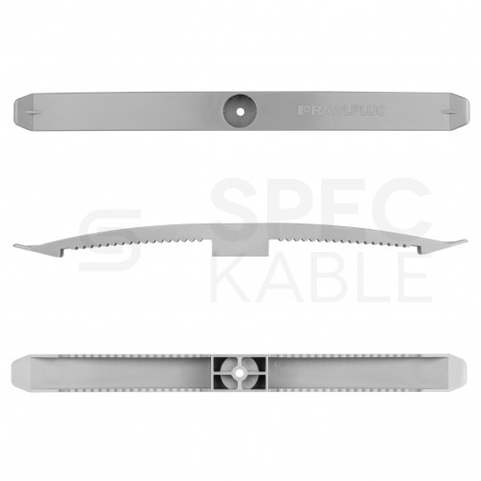 Podwójny uchwyt, pałąk kablowy 234x76mm wzmocniony PA 20 sztuk szary RAWLPLUG