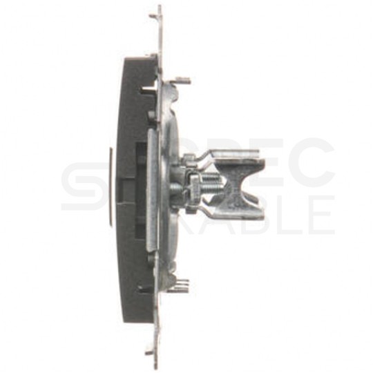 Pokrywa gniazd Keystone podwójna SIMON 54 na 2 gniazda komputerowe LAN RJ45 antracyt Kontakt Simon DKP2.01/48