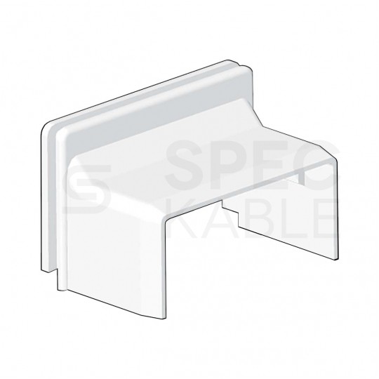 Pokrywa przepustowa LHD 40x20mm biały KOPOS