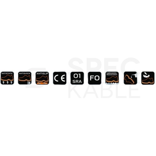 Półbuty adidasy robocze niskie O1 bez metalu, ochronne rozmiar 40 NEO 82-731