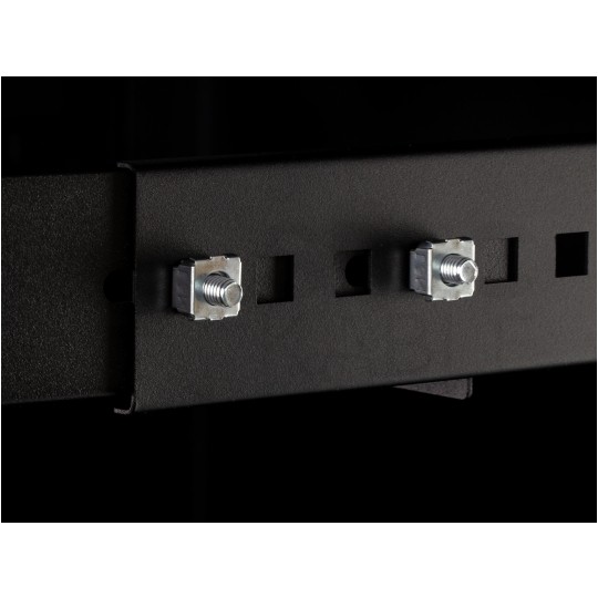 Półka regulowana do szafy RACK 19" 1U 250mm czarna