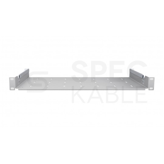 Półka regulowana do szafy RACK 19" 1U 250mm szara