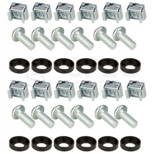 Półka regulowana do szafy RACK 19" 1U 350mm czarna