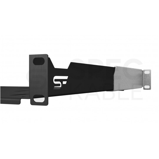 Półka regulowana do szafy RACK 19" 1U 350mm czarna