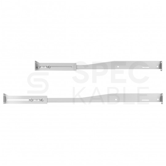 Półka regulowana do szafy RACK 19" 1U 550mm (650mm) szara NEKU