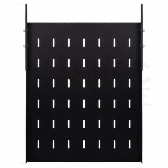 Półka regulowana do szafy RACK 19" 1U 550mm czarna