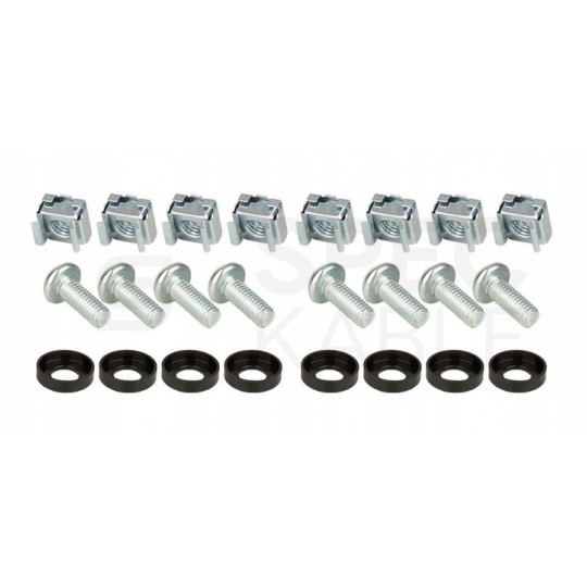 Półka regulowana do szafy RACK 19" 1U 550mm czarna