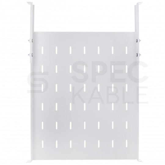 Półka regulowana do szafy RACK 19" 1U 550mm szara