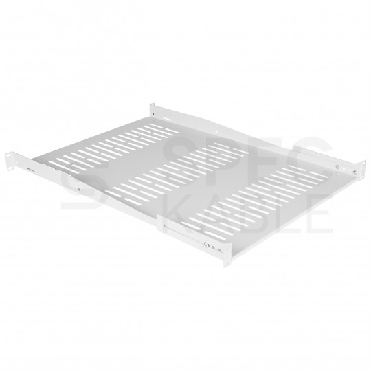 Półka regulowana do szafy RACK 19" 1U 650mm (750mm) szara NEKU