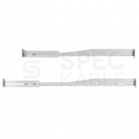 Półka regulowana do szafy RACK 19" 1U 650mm (750mm) szara NEKU
