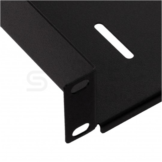Półka regulowana do szafy RACK 19" 1U 650mm czarna