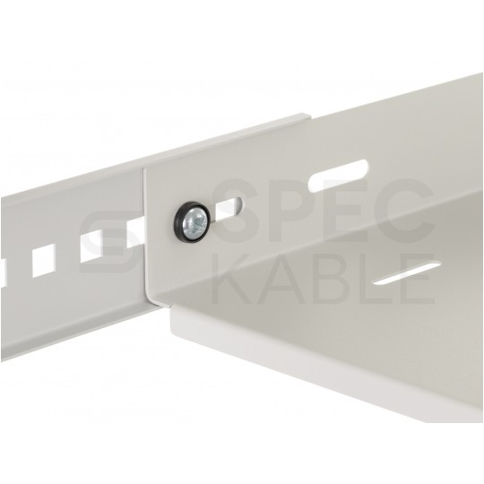 Półka regulowana do szafy RACK 19" 1U 650mm szara