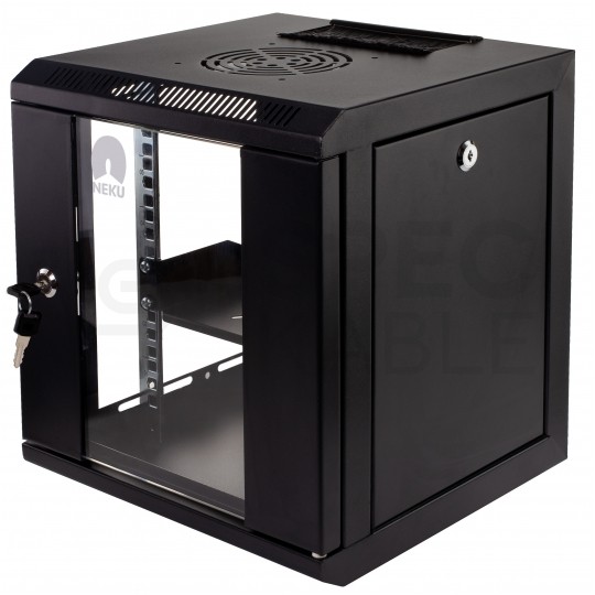 Półka stała do szafy RACK 10" 1U 150mm czarna