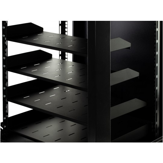 Półka stała do szafy RACK 19" 1U 150mm szara