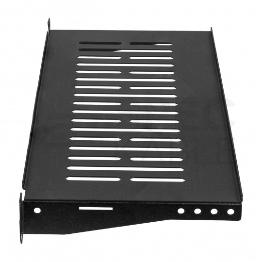 Półka stała do szafy RACK 19" 1U 200mm czarna NEKU