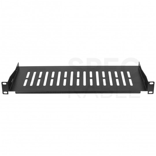 Półka stała do szafy RACK 19" 1U 200mm czarna NEKU