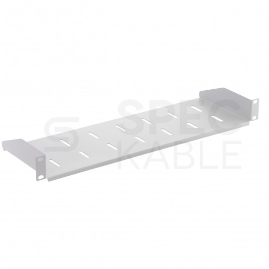 Półka stała do szafy RACK 19" 1U 200mm szara