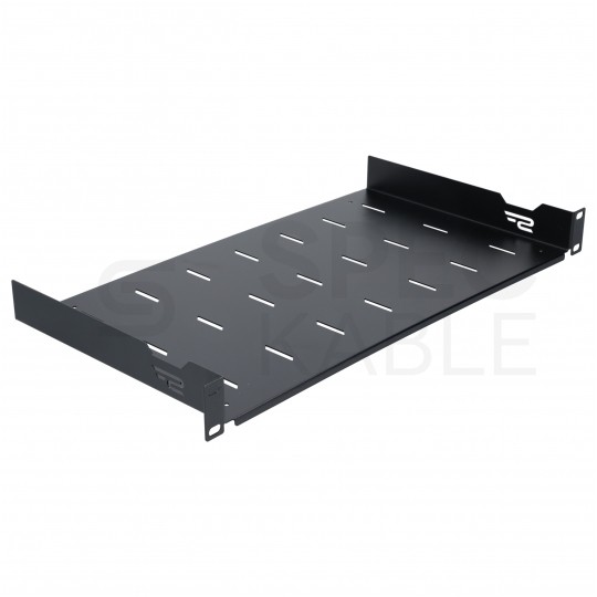 Półka stała do szafy RACK 19" 1U 250mm czarna