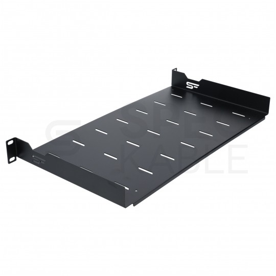 Półka stała do szafy RACK 19" 1U 250mm czarna
