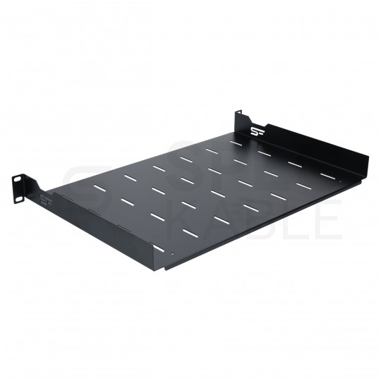 Półka stała do szafy RACK 19" 1U 350mm czarna