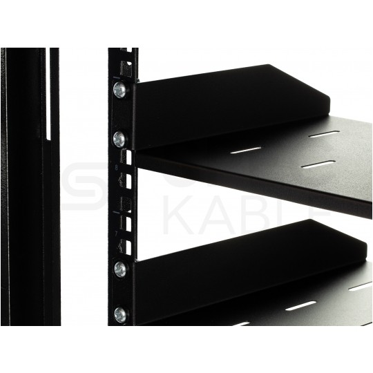 Półka stała do szafy RACK 19" 1U 350mm czarna