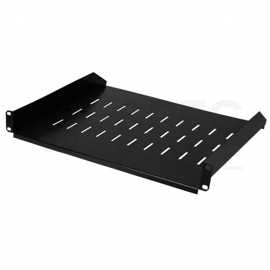 Półka stała do szafy RACK 19" 1U 400mm czarna Polska Szafa Rack