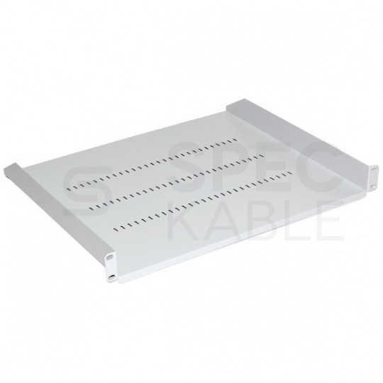 Półka stała do szafy RACK 19" 1U 400mm szara Polska Szara Rack