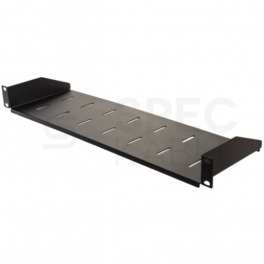Półka stała do szafy RACK 19" 2U 220mm czarna
