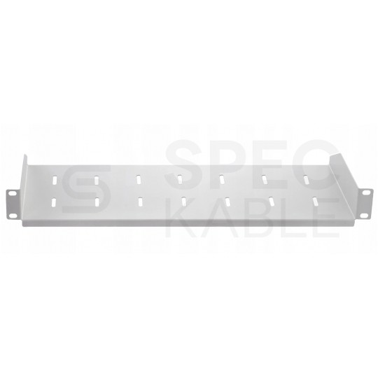 Półka stała do szafy RACK 19" 2U 220mm szara