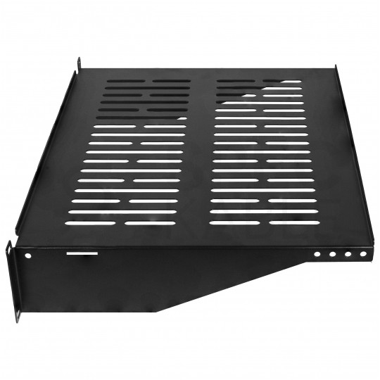 Półka stała do szafy RACK 19" 2U 350mm czarna NEKU