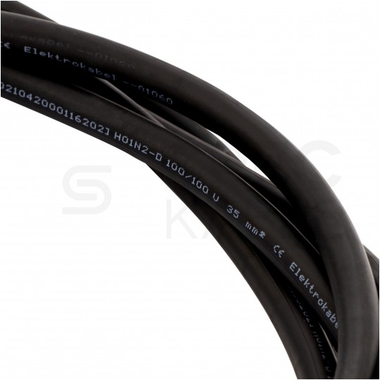 POLSKIE Kable przewody rozruchowe elastyczne w gumie mrozoodporne + worek gratis 100% Cu 35mm2 2x3m