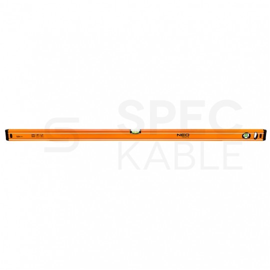 Poziomica aluminiowa 120cm (2 libelle) pomarańczowa NEO 71-065
